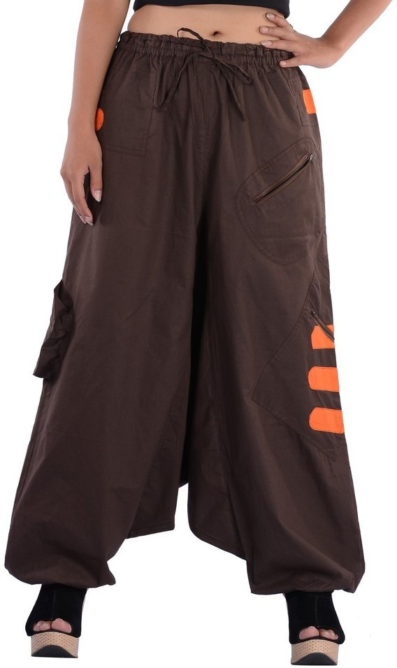 Indi Bargain Solid Cotton Womens Harem Pants