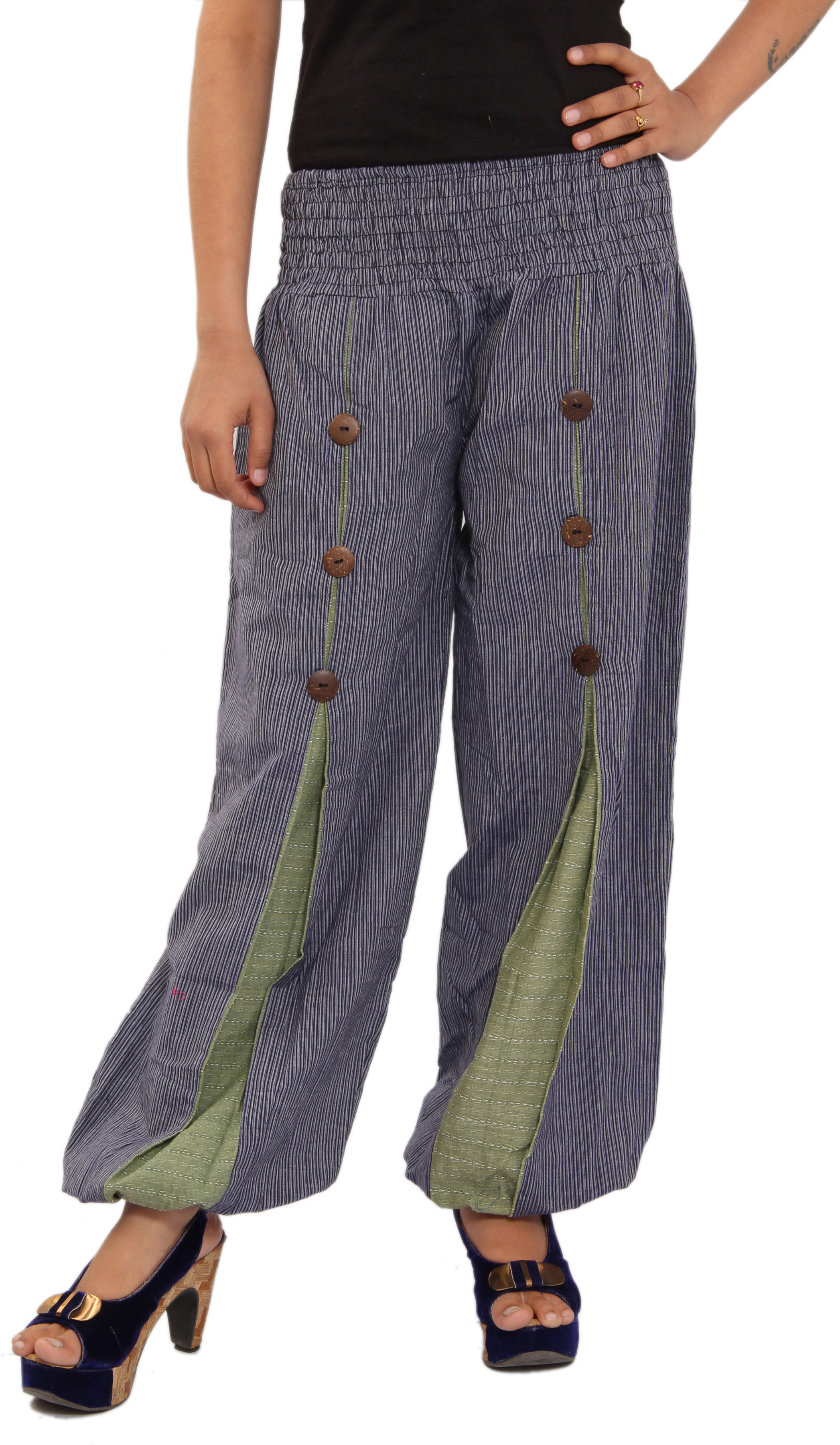 Shop Rajasthan Self Design Cotton Womens Harem Pants