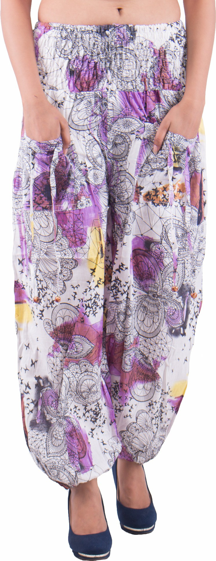 Indi Bargain Printed Cotton Womens Harem Pants