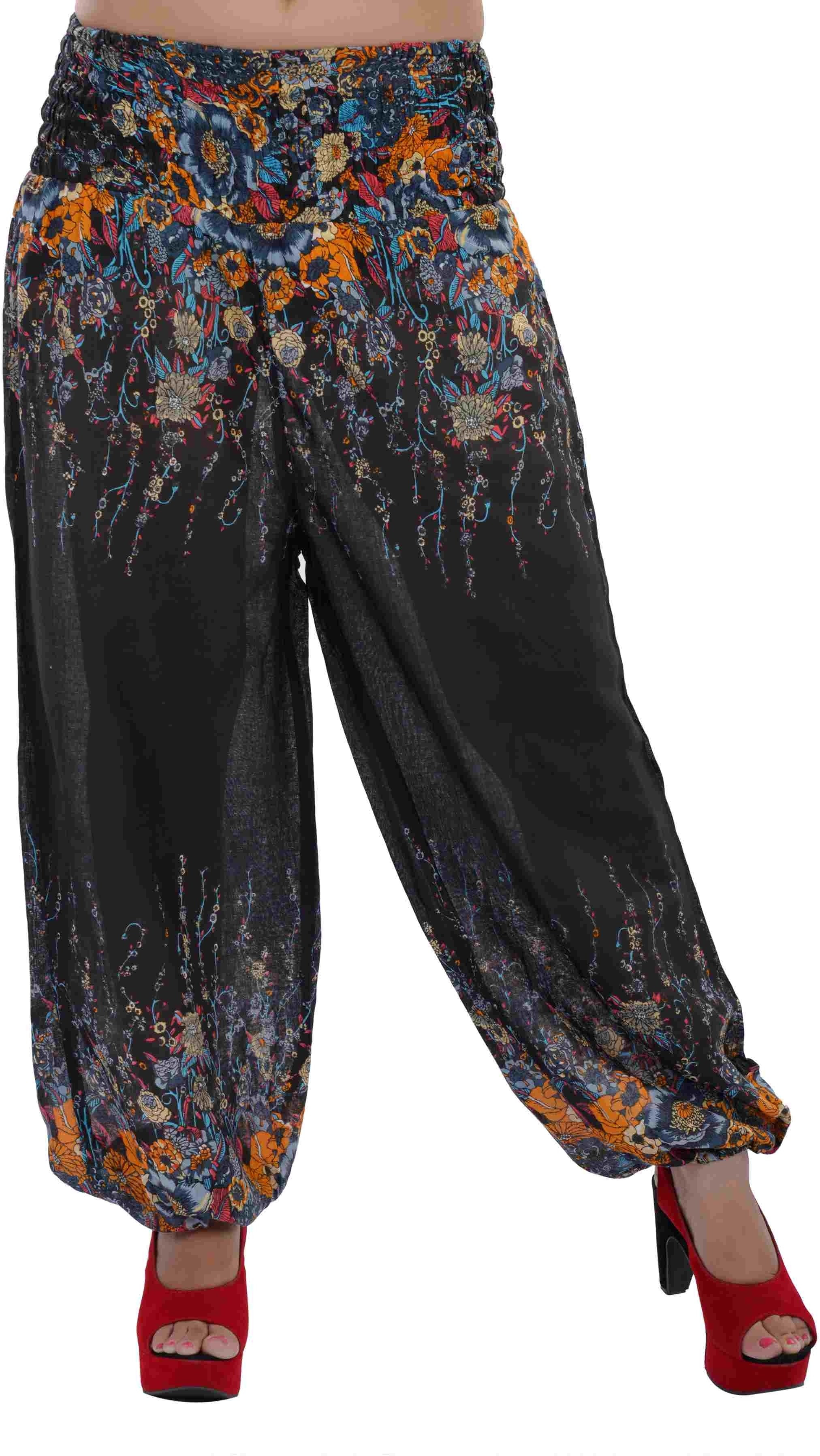 Indi Bargain Floral Print Viscose Womens Harem Pants