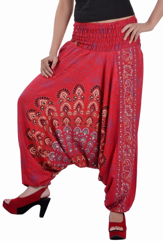 Indi Bargain Floral Print Viscose Womens Harem Pants