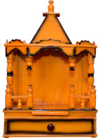 Quality Creations Wooden Home Temple(Height: 60 cm)