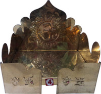 SwadesiBuyzzar Singhasan for God Idols 16x11.5x15.5 cm Brass Home Temple(Height: 15.5 cm)
