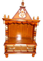 Vishwakarma Furniture Wooden Home Temple(Height: 98 cm)