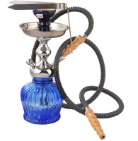 True Blue Maya 14 inch Glass Hookah(Blue)