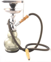 True Black Maya 14 inch Glass Hookah(Black)