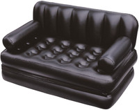 Shopper 52 Best Way 5 In 1 PP 2 Seater Inflatable Sofa(Color - Black)