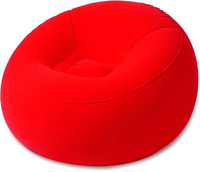 Best Way Karmax Inflate-A-Chair (Red) PVC 1 Seater Inflatable Sofa(Color - Red)