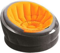 Intex 68582 Vinyl 1 Seater Inflatable Sofa(Color - Orange)