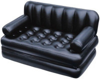 Amazing Health & Fitness PVC 3 Seater Inflatable Sofa(Color - Amazing Black) RS.2549.00