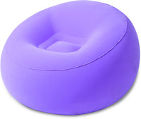 Best Way Karmax Inflate-A-Chair (Purple) PVC 1 Seater Inflatable Sofa(Color - Purple)