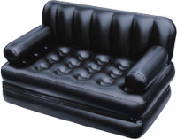 Khareedi 75056 PVC 3 Seater Inflatable Sofa(Color - Black) RS.2599.00