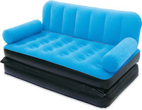 Best Way Karmax PVC 3 Seater Inflatable Sofa (Color - Blue) PVC 2 Seater Inflatable Sofa(Color - Light Blue) RS.3099.00