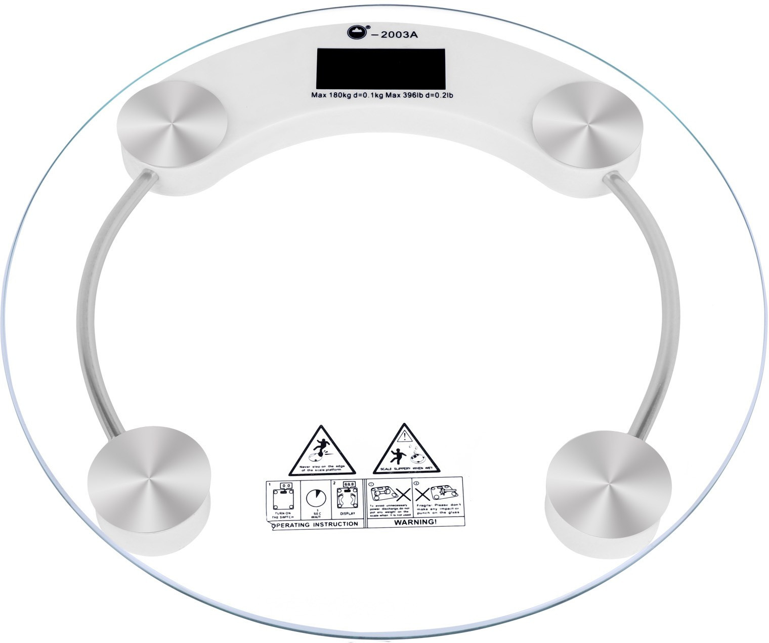 Cierie Bathroom Health Body Weighing Scale(White, Silver)