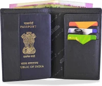 Arpera Travel Leather Passport Cover Wallet Black C11547-1(Black) RS.699.00