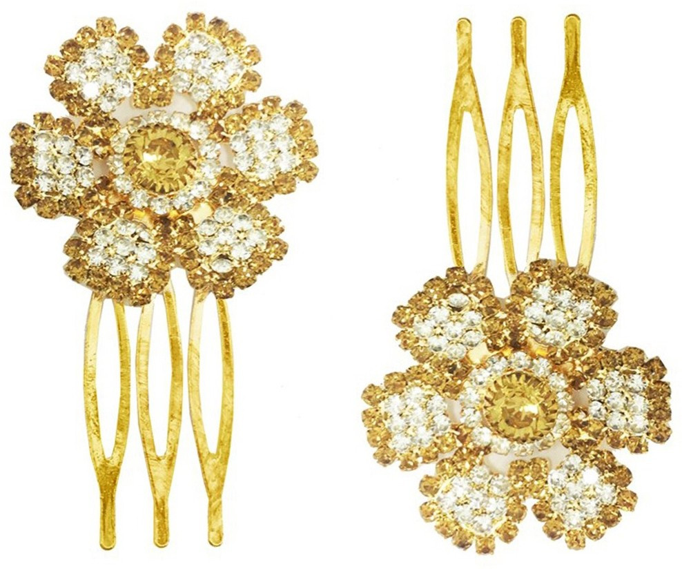 AccessHer Jooda Pin For Girls And Women Hair Pin(Gold)