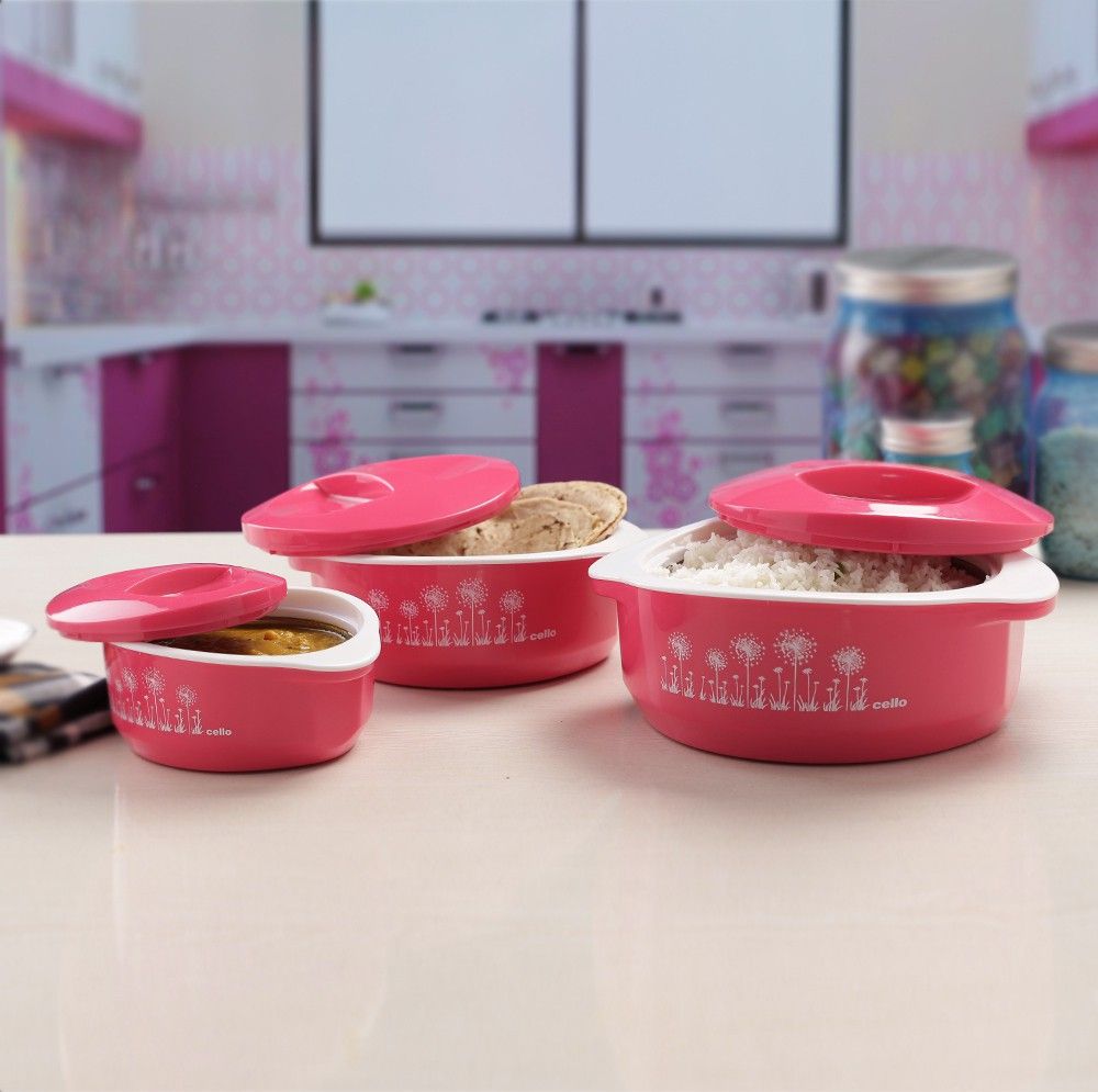 View Casserole Set of 3 Cello exclusive Offer Online(kitchen dining)