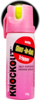 Knockout Champ With Glow-In-Dark Trigger Pepper Stream Spray