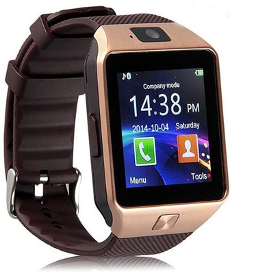 Cp Bigbasket Mobile Phones, Tablets - Cp Bigbasket Bluetooth Smart Wrist Watch Phone With Camera & Sim Card Smartwatch(Gold Strap M)