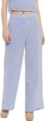 The Silhouette Store Skirts, Trousers - The Silhouette Store Regular Fit Women's Blue Trousers