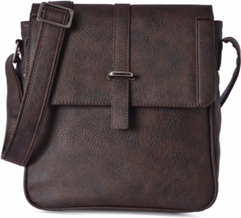 Baggit Bags Online Baggit Men Brown Pu Sling Bag