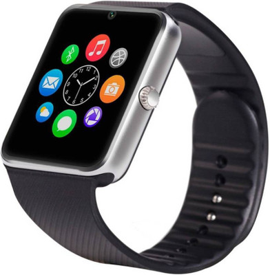 junaldo Mobile Phones, Tablets - Junaldo GT08 Bluetooth PhoneWatch for All Android Red Smartwatch(Black Strap Free Size)