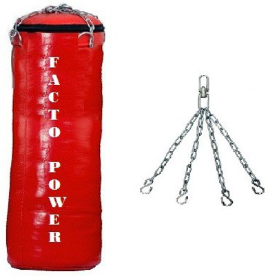 FACTO POWER 2 FEET LONG , SRF - STANDARD MATERIAL , UNFILLED WITH HANGING CHAIN Hanging Bag(3, 1 kg)