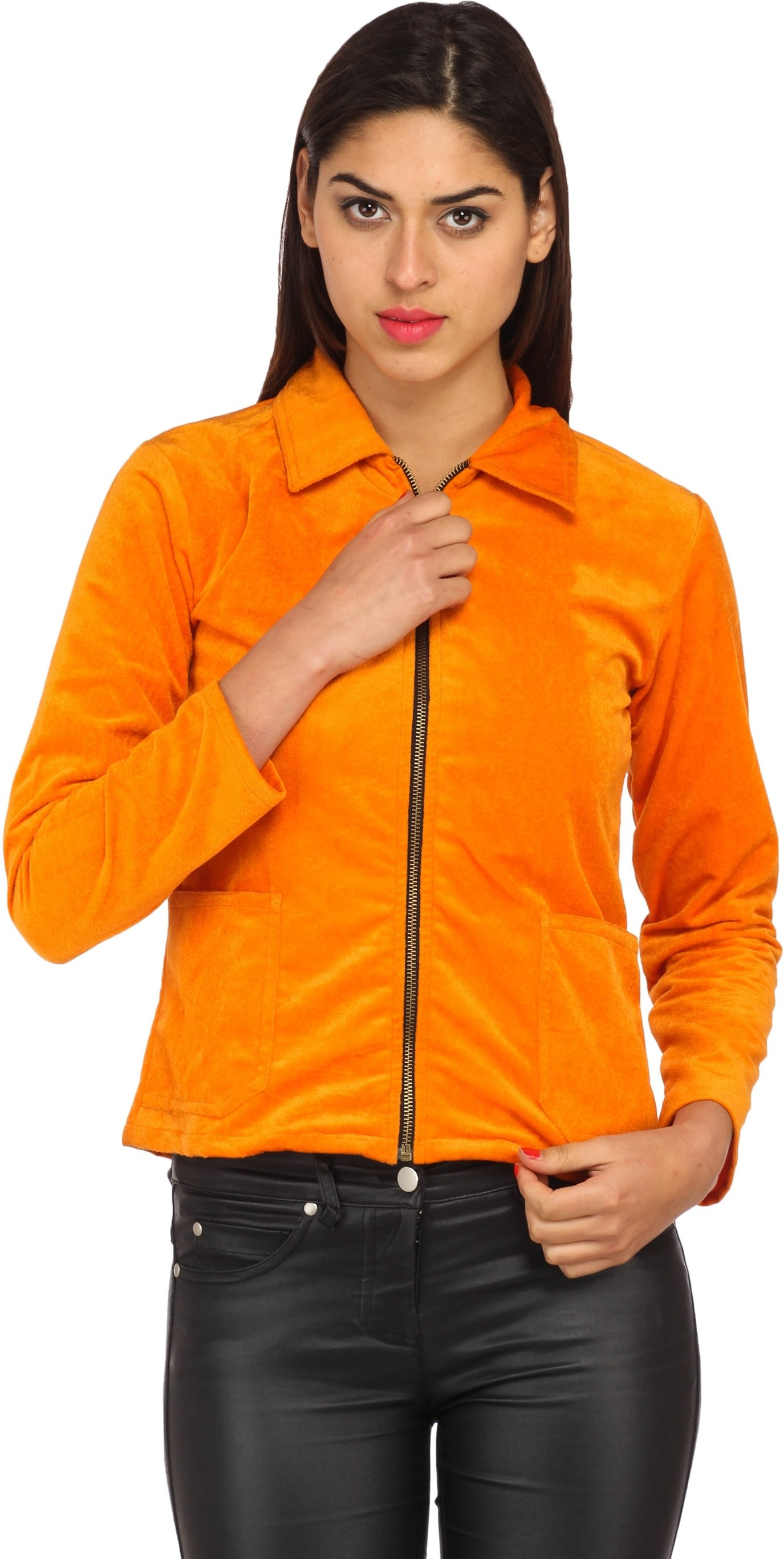 Cottinfab Full Sleeve Solid Womens Felt Jacket