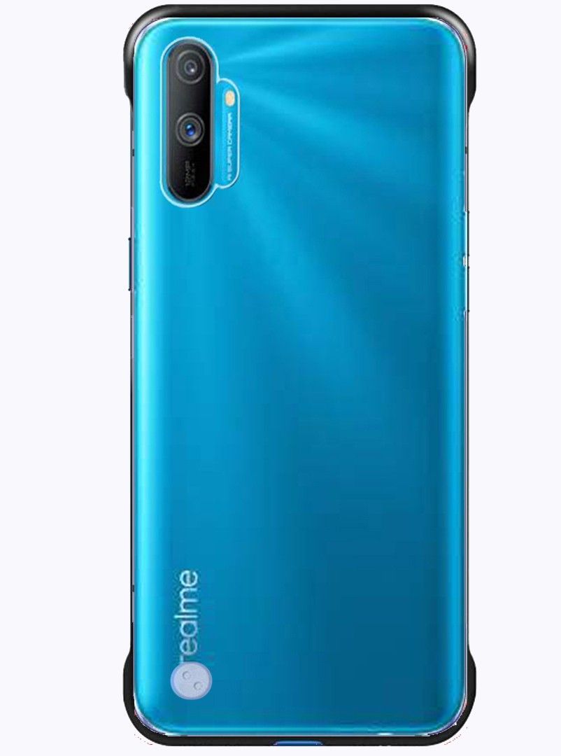 Micvir Back Cover for Realme C3 (Black, Camera Bump Protector, Pack of: 1)