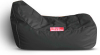 Style Homez Video Rocker PU Leatherette L Lounger Kid Bean Bag(Bead Filling, Color - Black)