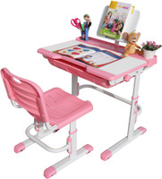 Alex Daisy Universal Metal Study Table(Finish Color - Pink & White) RS.12950.00