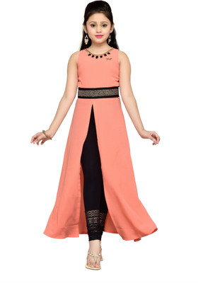 Hunny Bunny Maxi/Full Length Party Dress(Orange) Flipkart