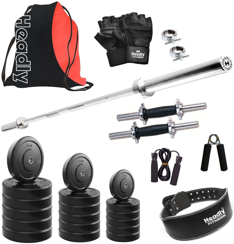 Headly HR-8 kg Combo 29 Gym & Fitness Kit RS.2100 (55.00% Off) - Flipkart