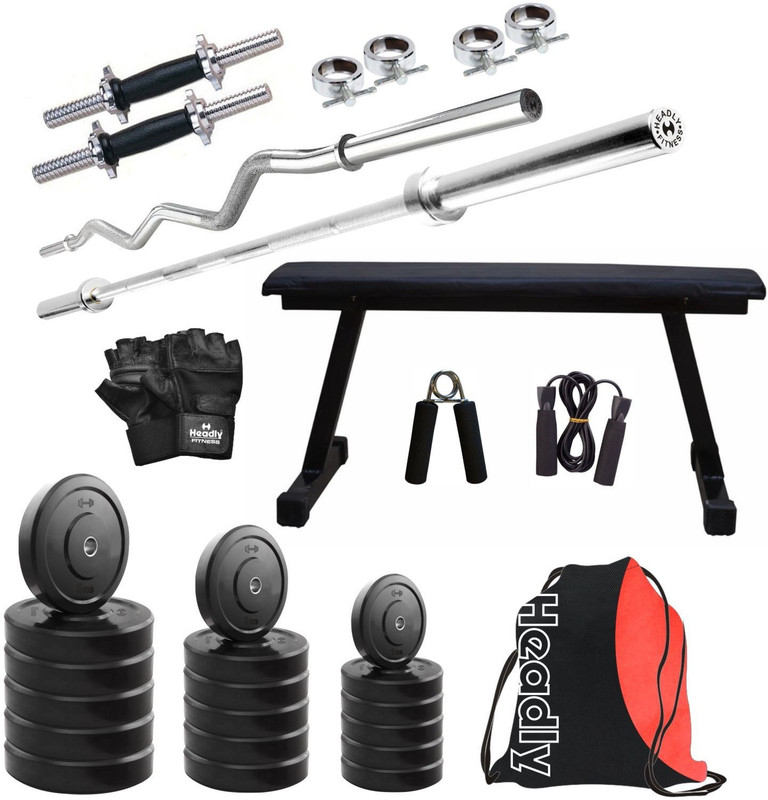 Headly HR-30 kg Combo 7 Gym & Fitness Kit RS.4866 (55.00% Off) - Flipkart