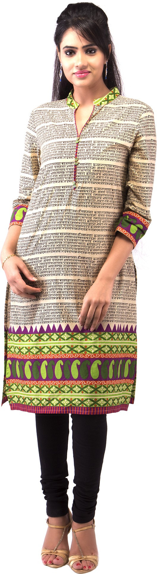 Goodwill Impex Printed Womens Straight Kurta(Multicolor)