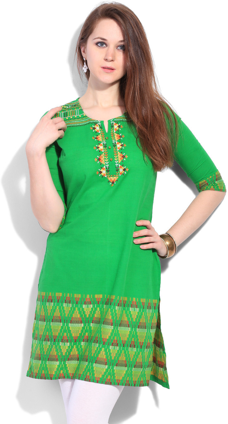 Aurelia Printed Womens Straight Kurta