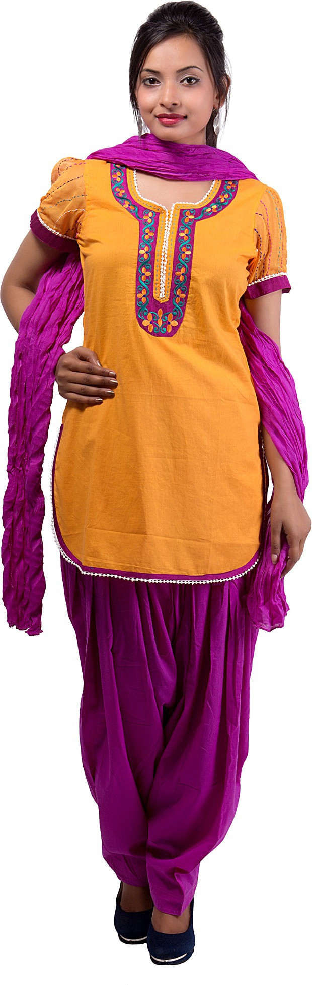 Ishwar Womens Wear Solid Womens Straight Kurta(Yellow)