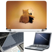 FineArts We are Good Brothers 3 in 1 Laptop Skin Pack With Screen Guard & Key Protector Combo Set(Multicolor) RS.269.00