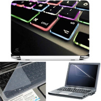 FineArts Keyboard Color Led 3 in 1 Laptop Skin Pack With Screen Guard & Key Protector Combo Set(Multicolor) RS.269.00