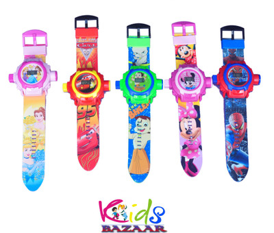 Kids Bazaar 24 images Projector Watch for kids,Best for Birthday & Return Gift set of 5(Multicolor)