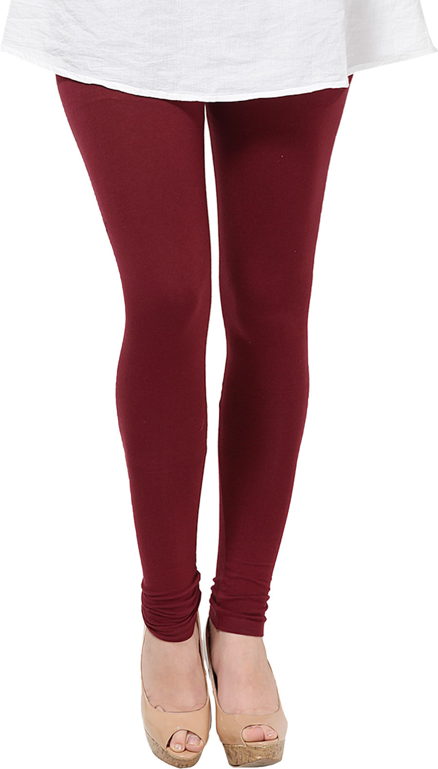 Itzmyfashion Womens Maroon Leggings