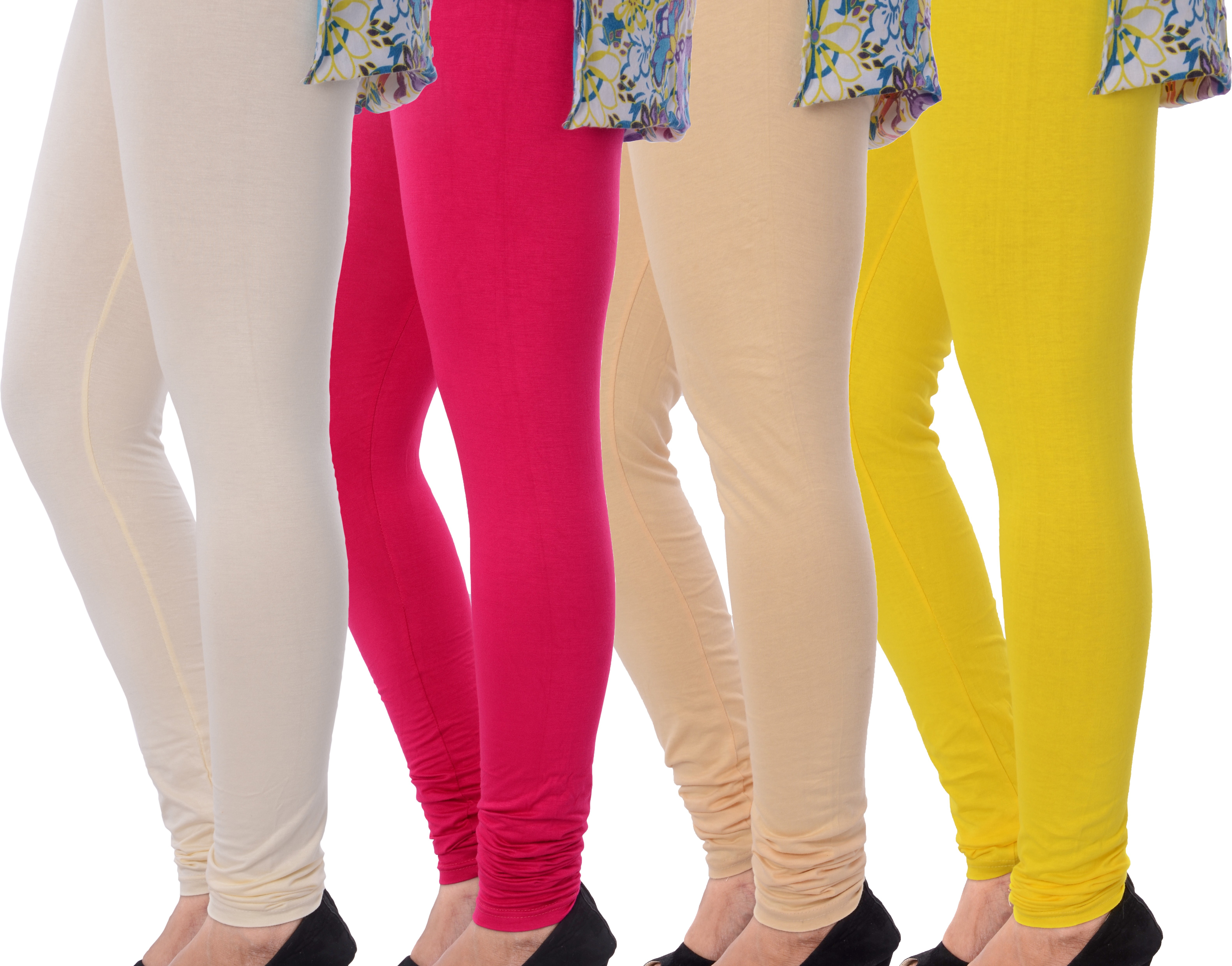 Grafion Womens Multicolor Leggings(Pack of 4)