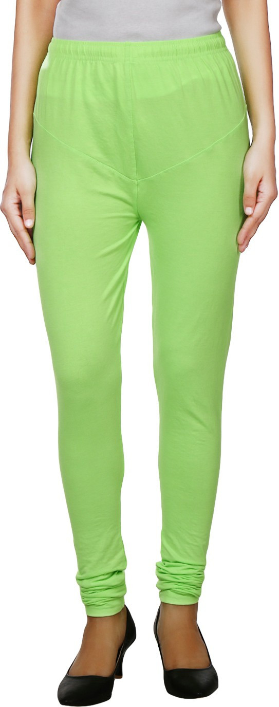 K Fab Womens Light Green Leggings