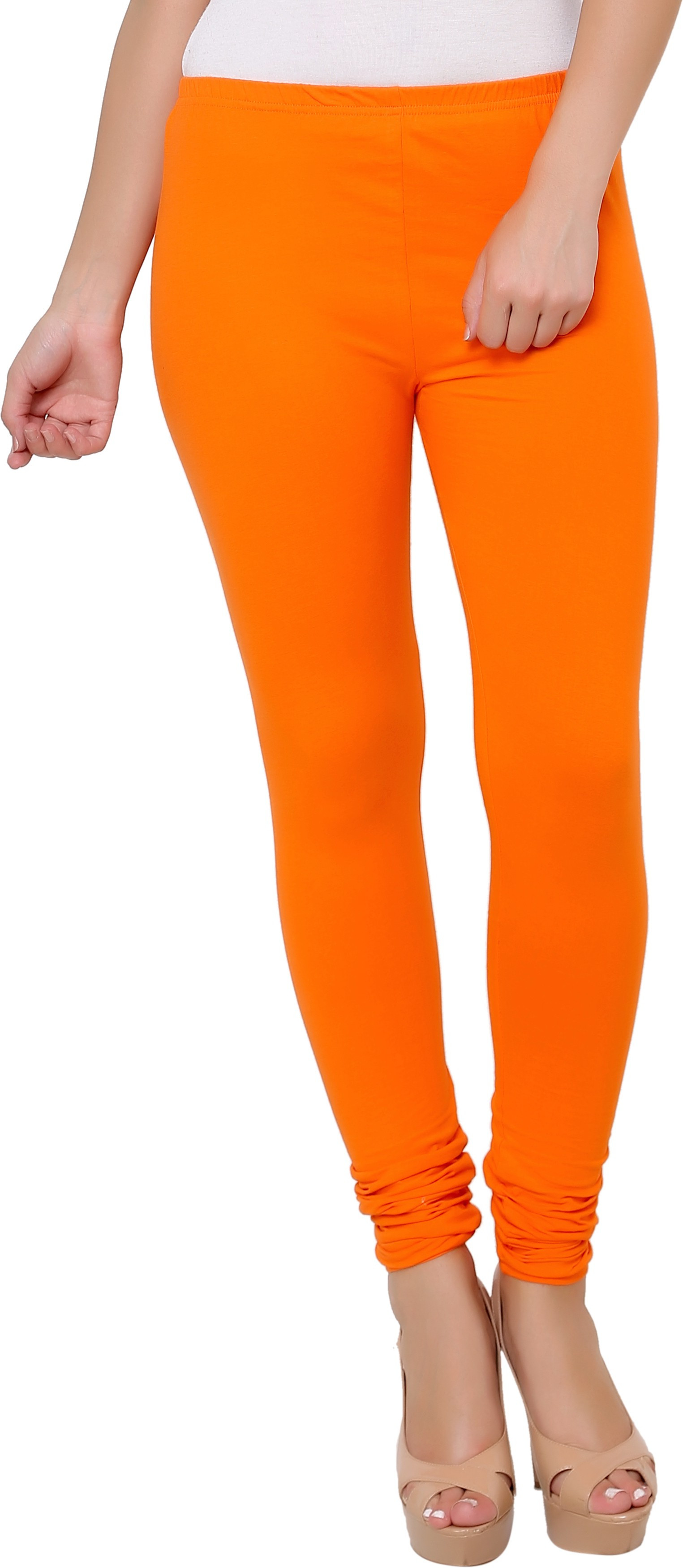 Leebonee Womens Orange Leggings