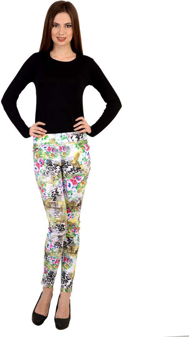 Sportelle USA India Womens Multicolor Jeggings
