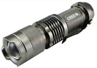 Imported Ultrafire Cree Q5 3 Modes Zoomable Torch / Flashlight LED Front Light(Silver)
