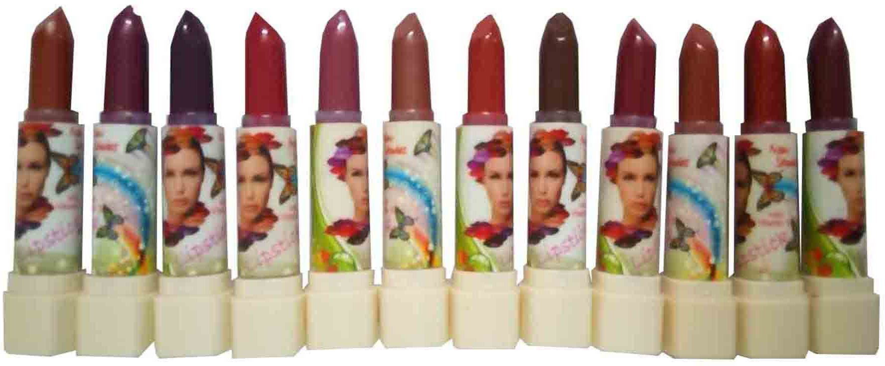 Kwality Beautiful Lipstick Pack-LOA- of 12(48 g, Multicolor)