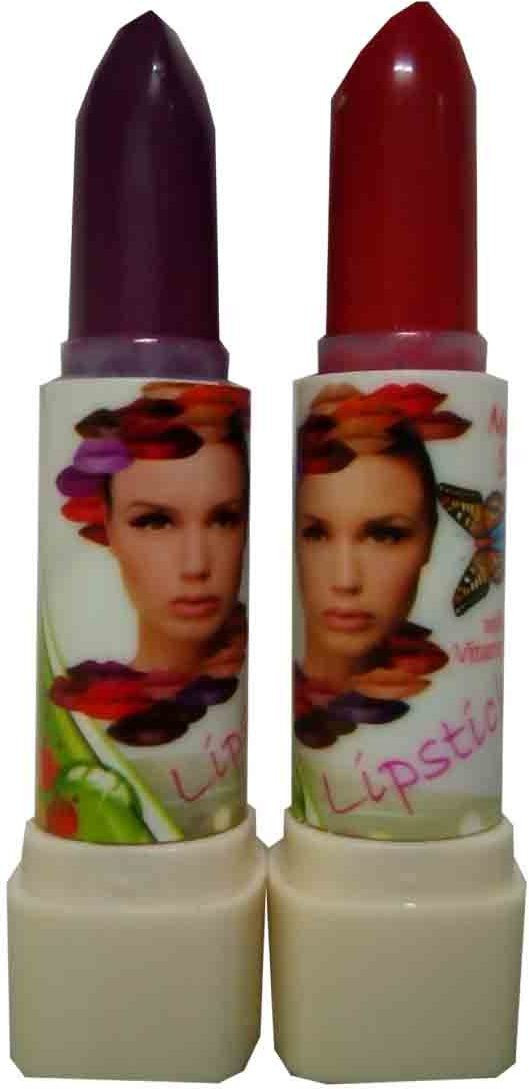 Kwality Beautiful Lipstick Pack-FKK- of 2(8 g, 2 Multicolor)