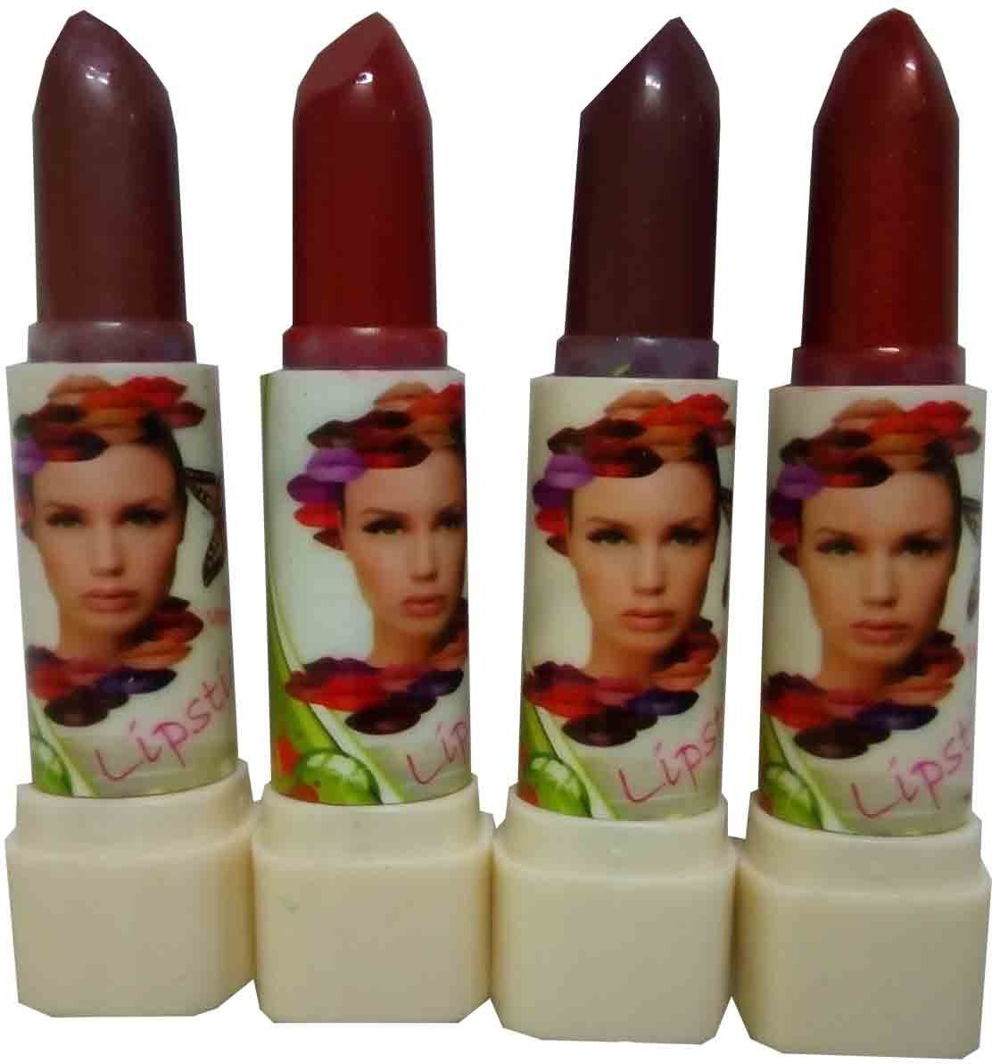 Kwality Beautiful Lipstick Pack-FGH- of 4(16 g, 4 Multicolor)