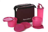 Signoraware 521 Combo Executive (Medium) With Bag 4 Containers Lunch Box(1580 ml)
